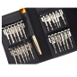 Preview: Feinmechaniker Schraubendreher Set 25in1 Präzisions Schraubendreher Bitset Handy Laptop Uhr Reparatur Werkzeug Etui