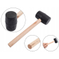 Preview: Bodenhammer mit Gummikopf und ergonomischem Holzgriff.