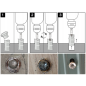 Preview: Schraubenausdreher Set 4tlg Links Ausdreher Schraubenlöser 2–12 mm 1/4 Zoll Werkzeug