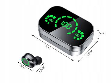 Preview: Wireless Earbuds schwarz mit Ladebox – kompakt, bequem und alltagstauglich.