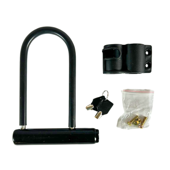 Preview: Fahrrad Bügelschloss mit Halterung