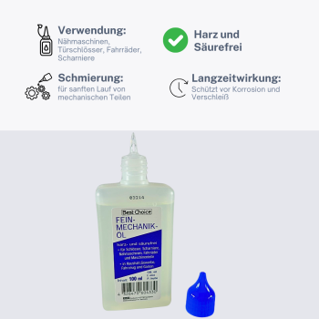 Preview: Feinöl für Uhren und Werkzeuge – schützt vor Reibung und Korrosion.