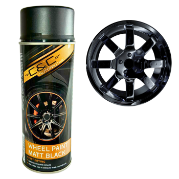 Profi Felgenspray Schwarz Matt 400 ml