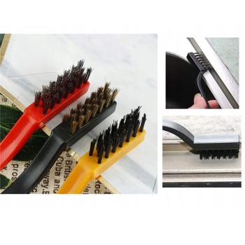 Drahtbürsten Set 3er Messing Nylon Stahl Reinigungsbürsten Metallbürsten Handbürsten Universal