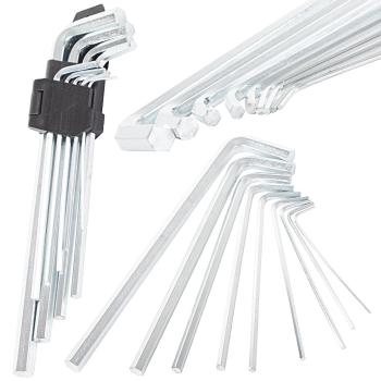 Inbusschlüssel Set Innensechskant 1,5–10mm Sechskantschlüssel Kurz Mittel Lang