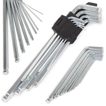 Inbusschlüssel Kugelkopf Set 1,5–10mm Sechskantschlüssel Kurz Mittel Lang