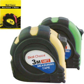 Preview: 3m Tape Measure – Retractable Measuring Tape with Clip Compact Tool