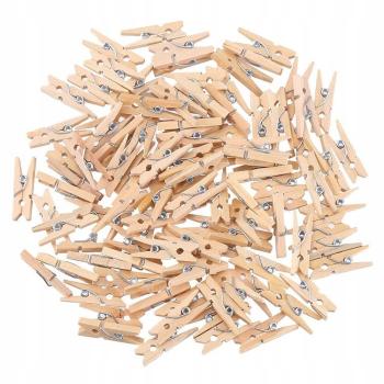 Mini Wäscheklammern Holz Natur