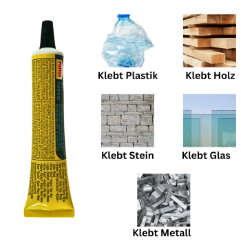 Preview: Universalkleber für Metall Holz Kunststoff – schnelle und zuverlässige Verklebung.