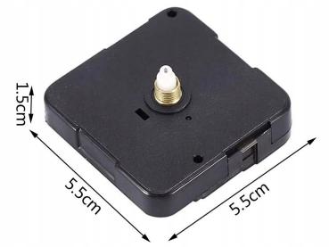 Preview: Quarz Wanduhrwerk schwarz – ideal für Reparatur und Austausch.