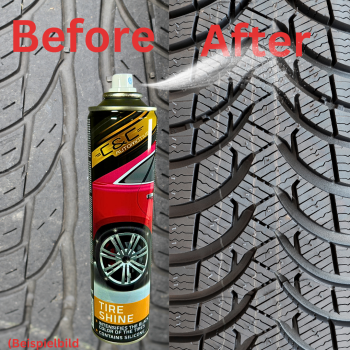 Preview: Glänzender Reifen nach Pflege