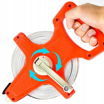 Preview: Rollmeter 30m 50m für Garten, Grundstück und Handwerk.