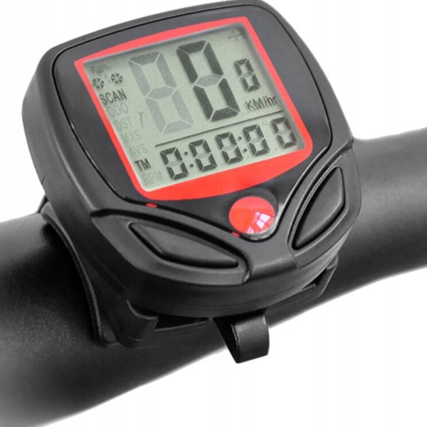 Fahrradcomputer LCD Fahrradtacho Kilometerzähler Wasserdicht kabelgebunden KM/H