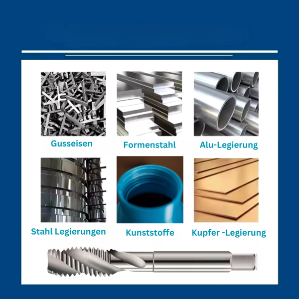 HSS Gewindebohrer M3–M24 – Maschinengewindebohrer Sackloch Gewindeschneider