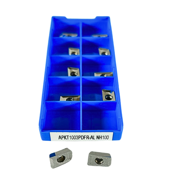 CNC Wendeschneidplatten APKT1003 – präzise Fräsbearbeitung von Metall.