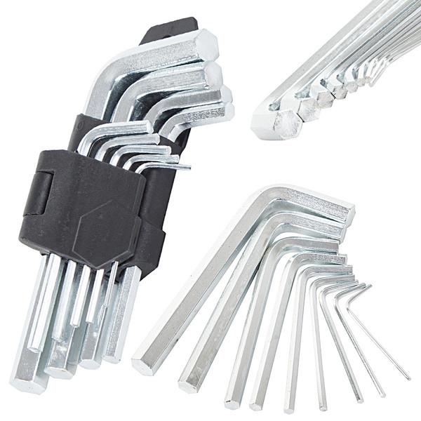 Inbusschlüssel Set Innensechskant 1,5–10mm Sechskantschlüssel Kurz Mittel Lang