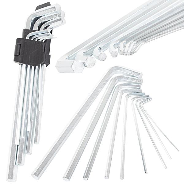 Inbusschlüssel Set Innensechskant 1,5–10mm Sechskantschlüssel Kurz Mittel Lang