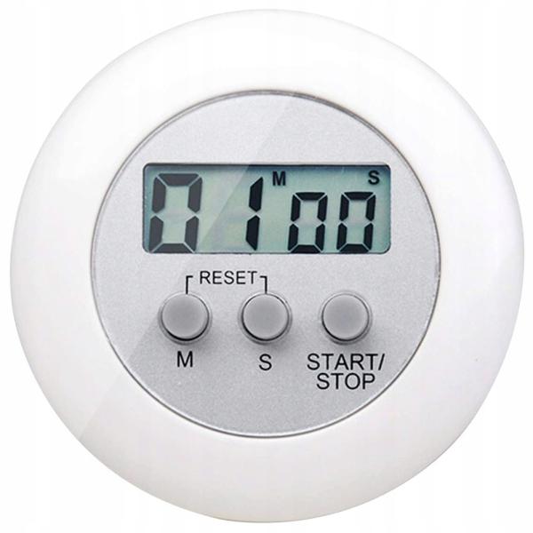 Digitaler Küchentimer mit LCD‑Display – ideal für Kochen und Backen.