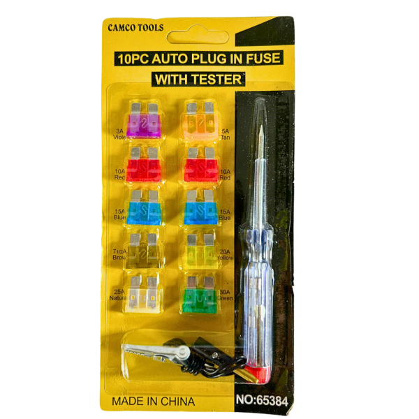 KFZ Flachsicherungen Set 10x – Mini Sicherungen für Auto Elektrik.