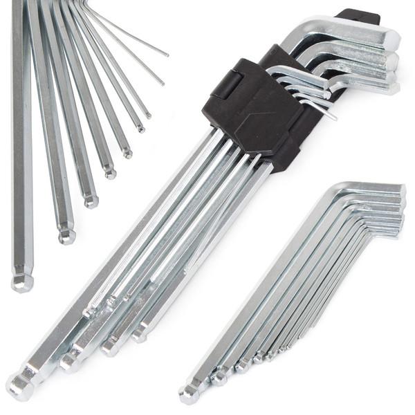 Inbusschlüssel Kugelkopf Set 1,5–10mm Sechskantschlüssel Kurz Mittel Lang
