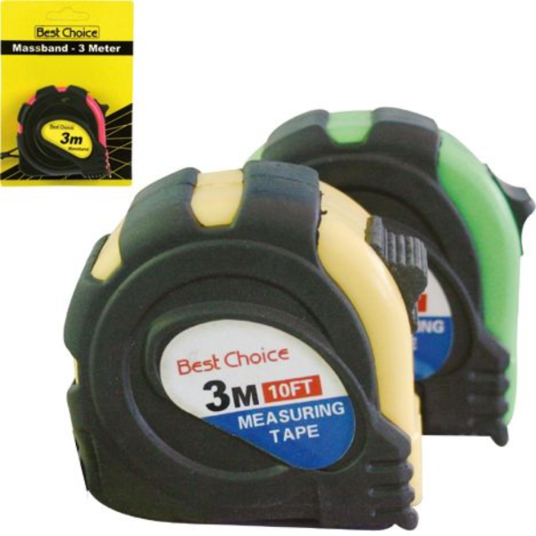 3m Tape Measure – Retractable Measuring Tape with Clip Compact Tool