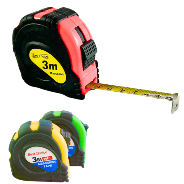 3m Tape Measure – Retractable Measuring Tape with Clip Compact Tool